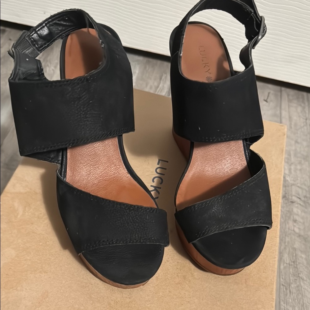 Lucky Brand Black Women's Wedges